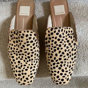 Dolce Vita Brie Leopard Calf Hair Mule